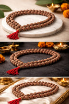Authentic Rudraksha Mala Necklace – 108 Beads Spiritual Jewelry for Men & Women