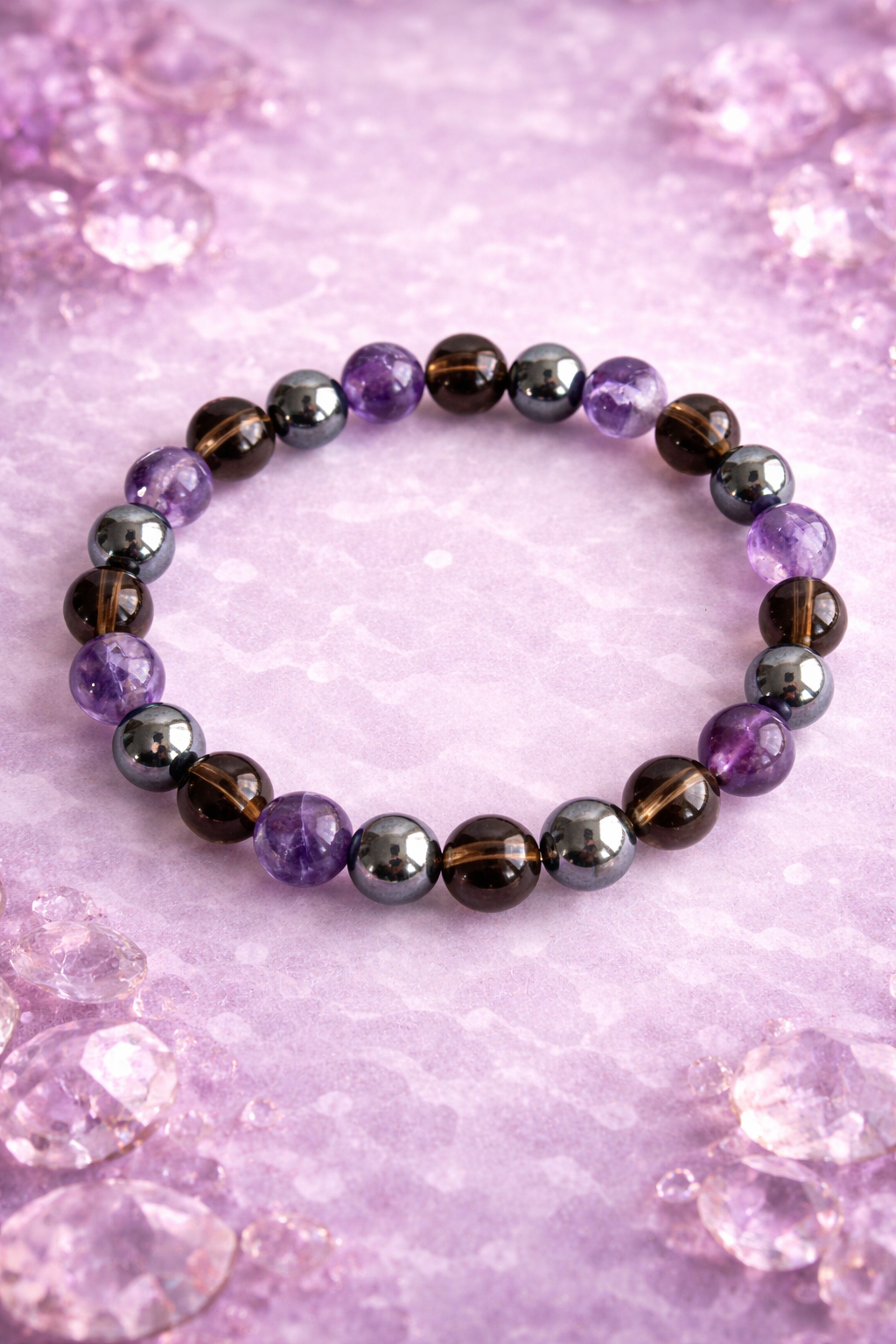 Capricorn Zodiac Crystal Bracelet – Natural Healing Stones for Balance & Protection