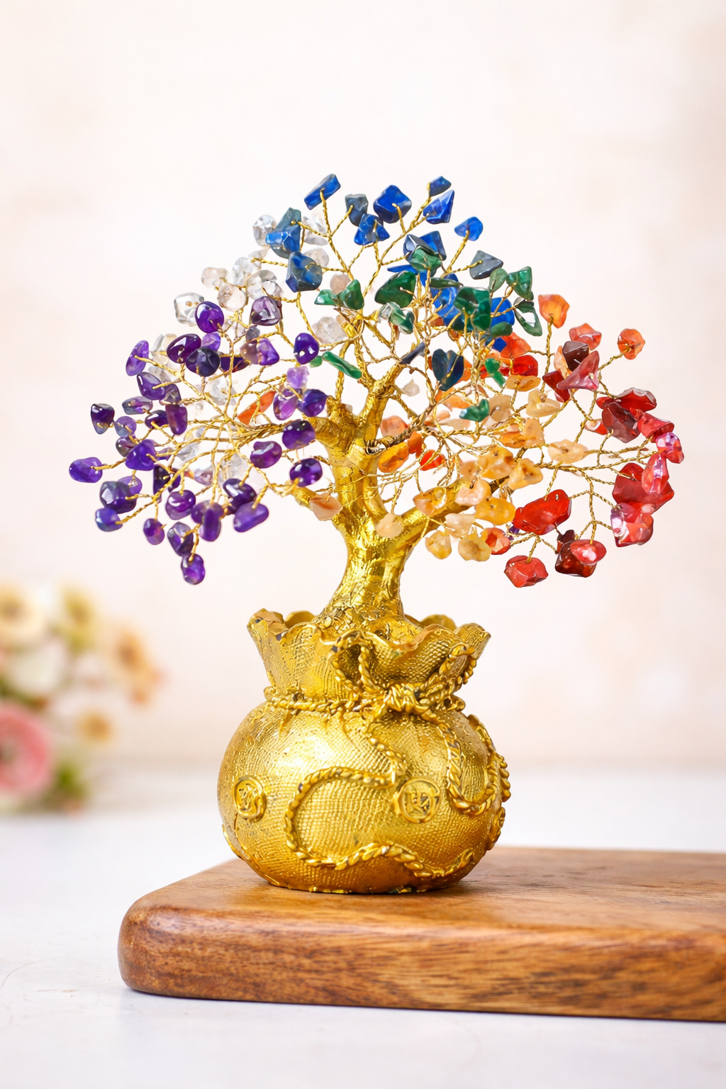 7 chakra money tree 7 Chakra Crystal Money Tree – Tej Ganga
