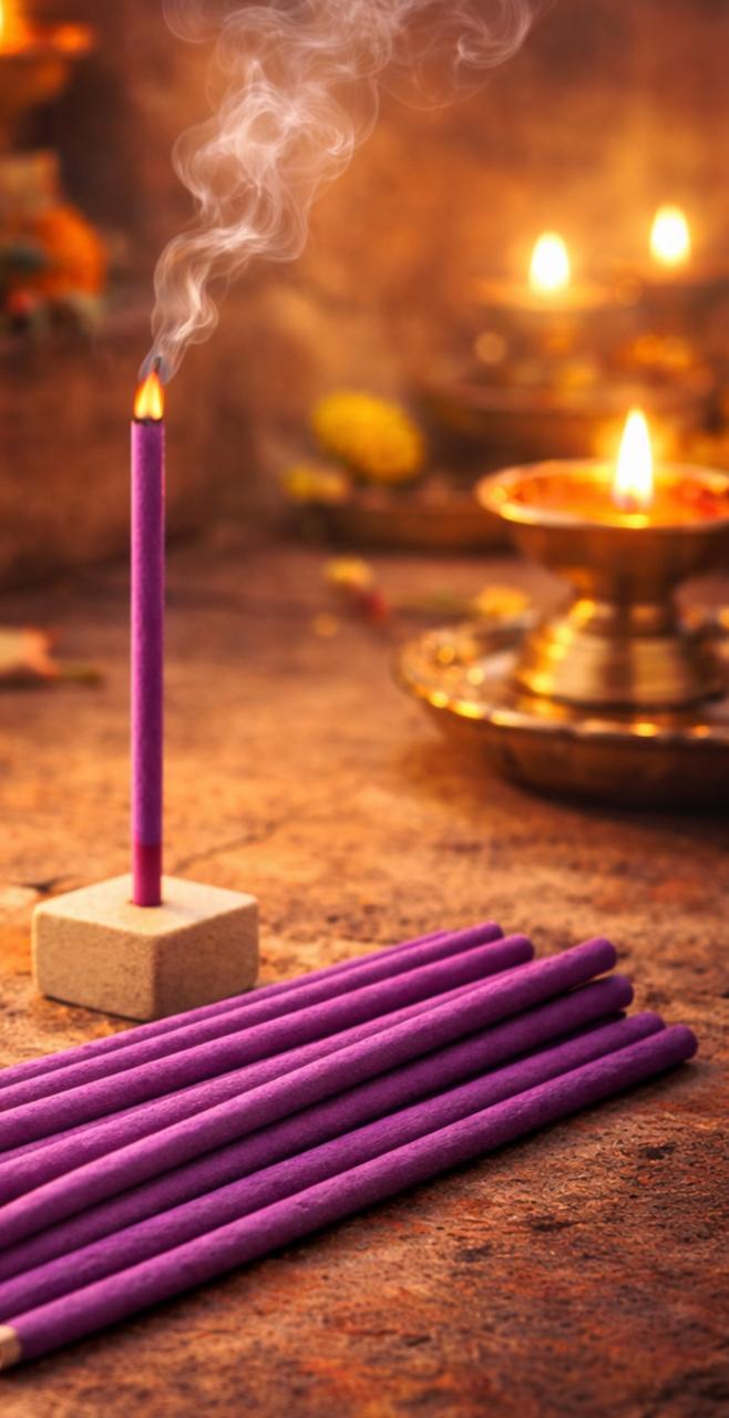 Lavender bamboo stick