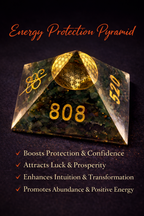 Orgonite Healing Pyramid with Flower of Life
