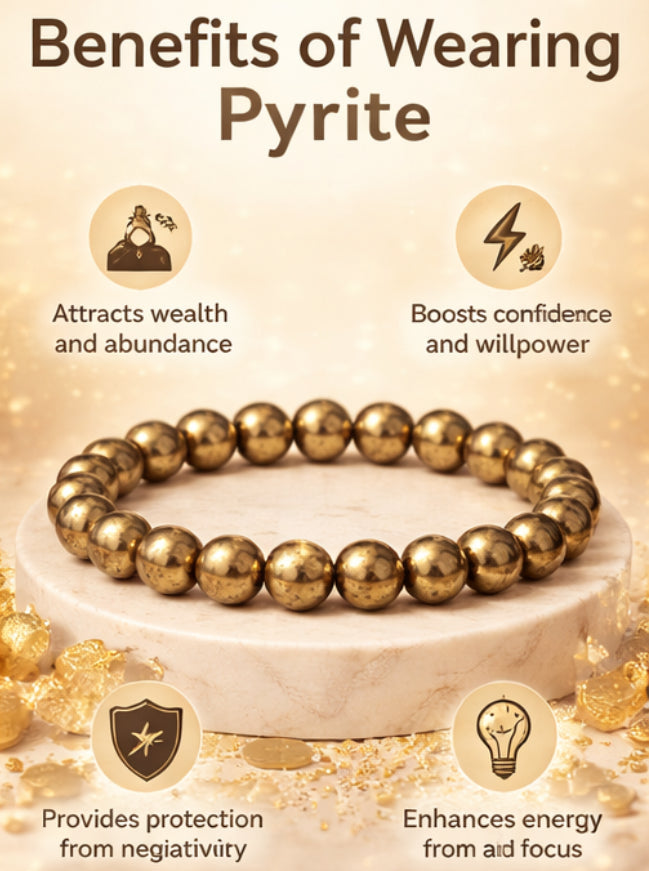 Golden Pyrite Bracelet: Fame & Fortune