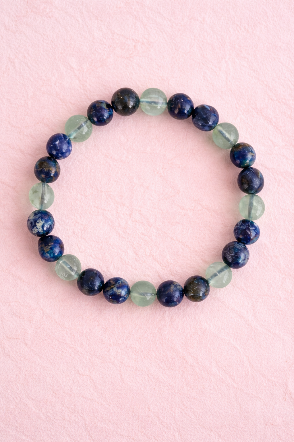 Virgo Zodiac Crystal Bracelet – Lapis Lazuli, Fluorite & Sodalite