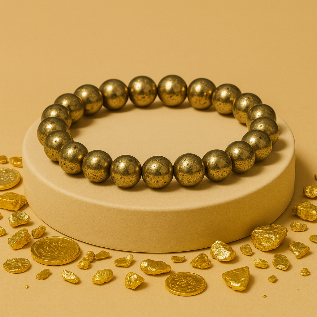 Golden Pyrite Bracelet: Fame & Fortune