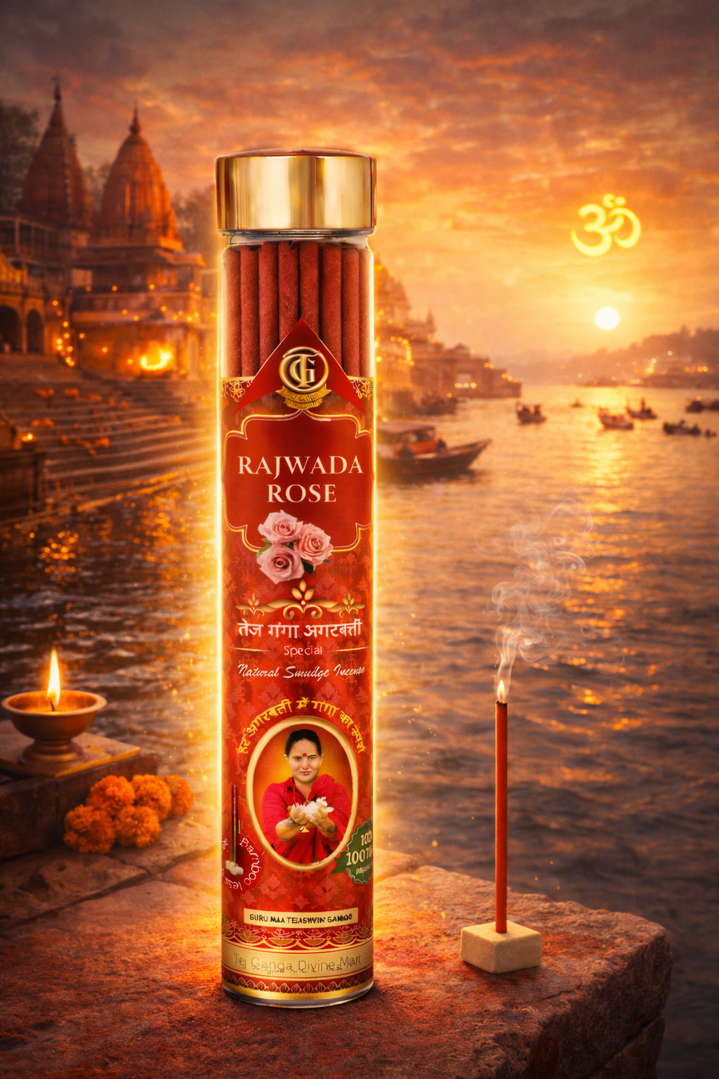 Rajwada Rose Premium Agarbatti – Natural Rose Fragrance