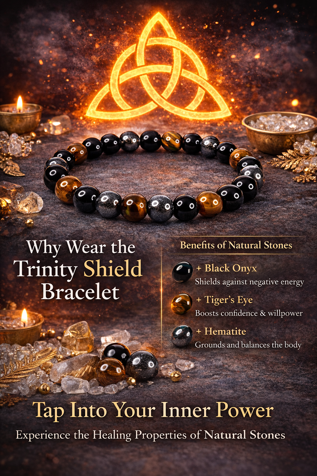Trinity Shield Bracelet