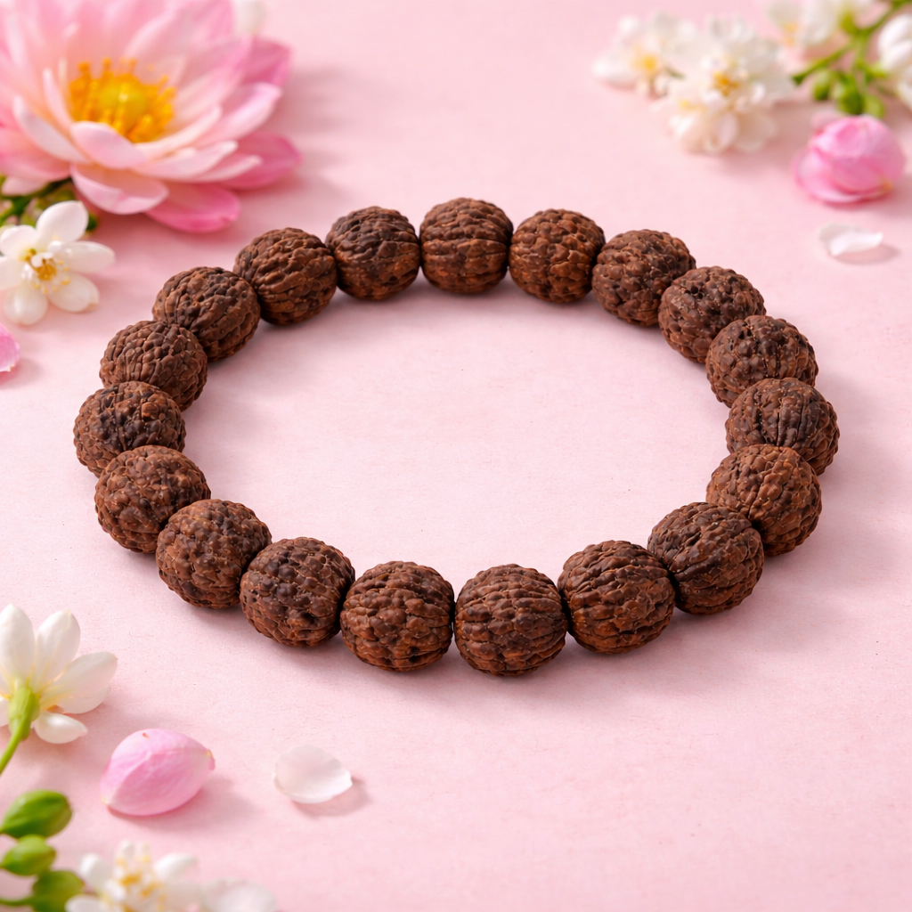 Natural 7 Mukhi Rudraksha Bracelet – Spiritual Energy & Financial Growth