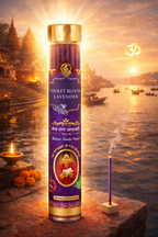 Violet Bloom Lavender Agarbatti – Natural Lavender Aroma for Puja & Meditation