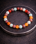Cancer Amazonite Carnelian Rhodonite Bracelet