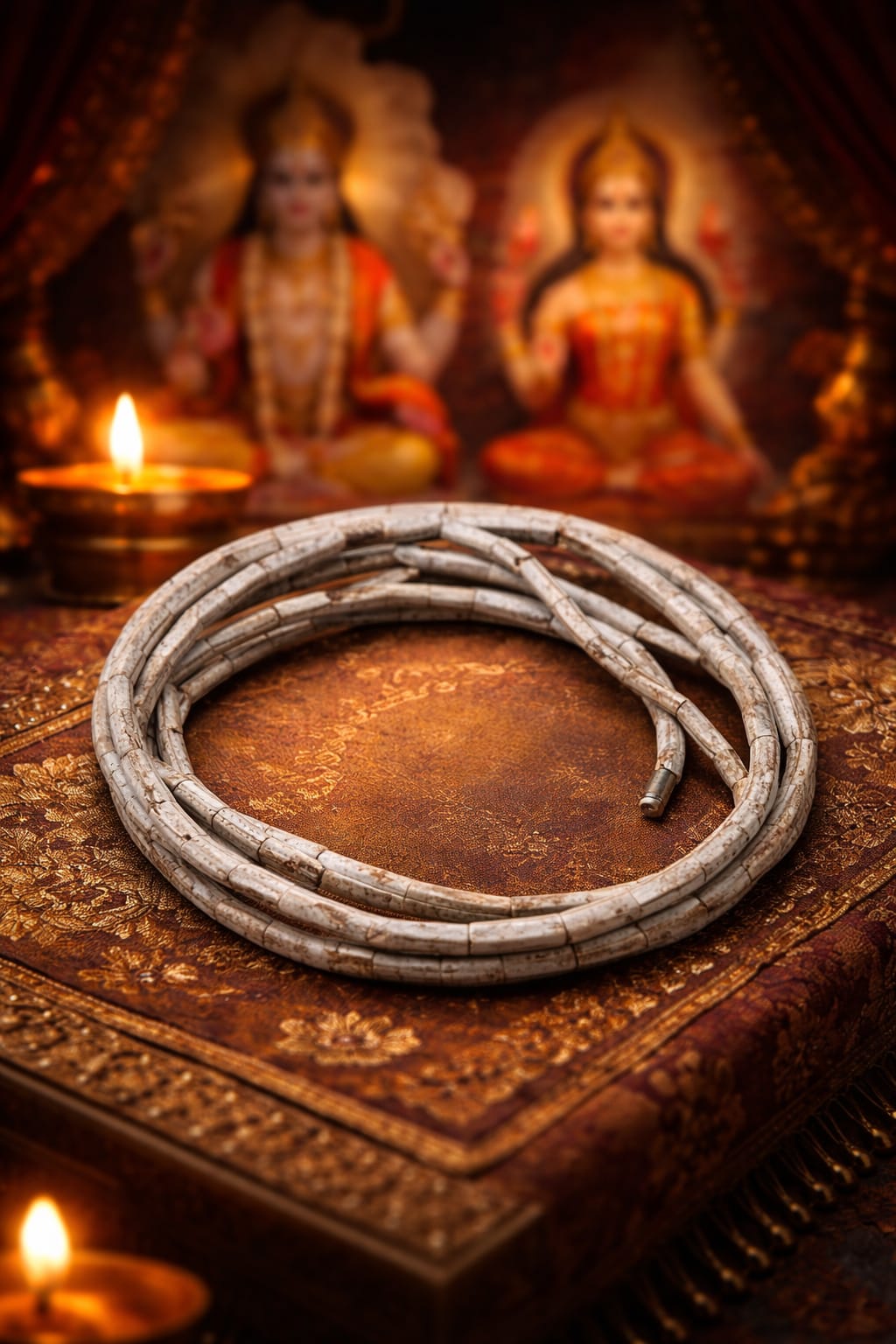 KANTHI MALA – Sacred Tulsi Neck Beads