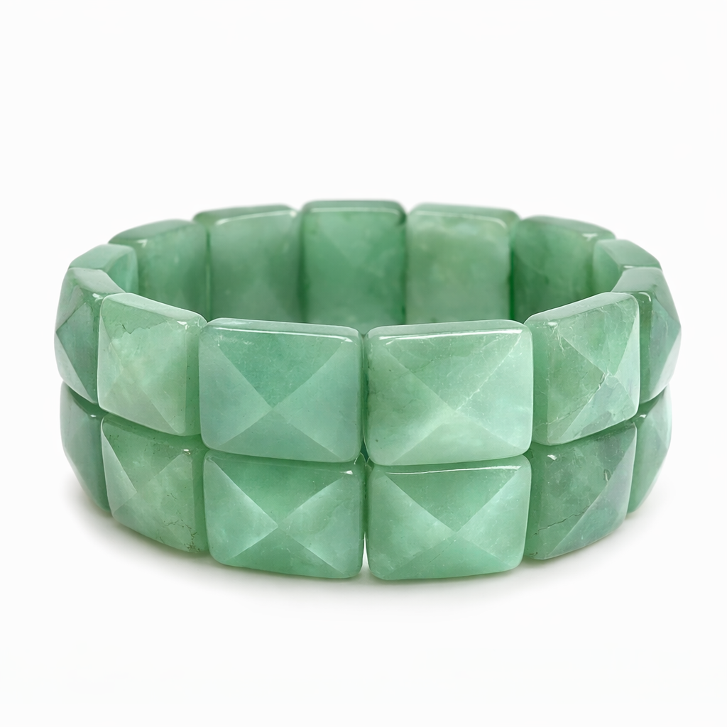 Emerald Energy Pyramid Bracelet