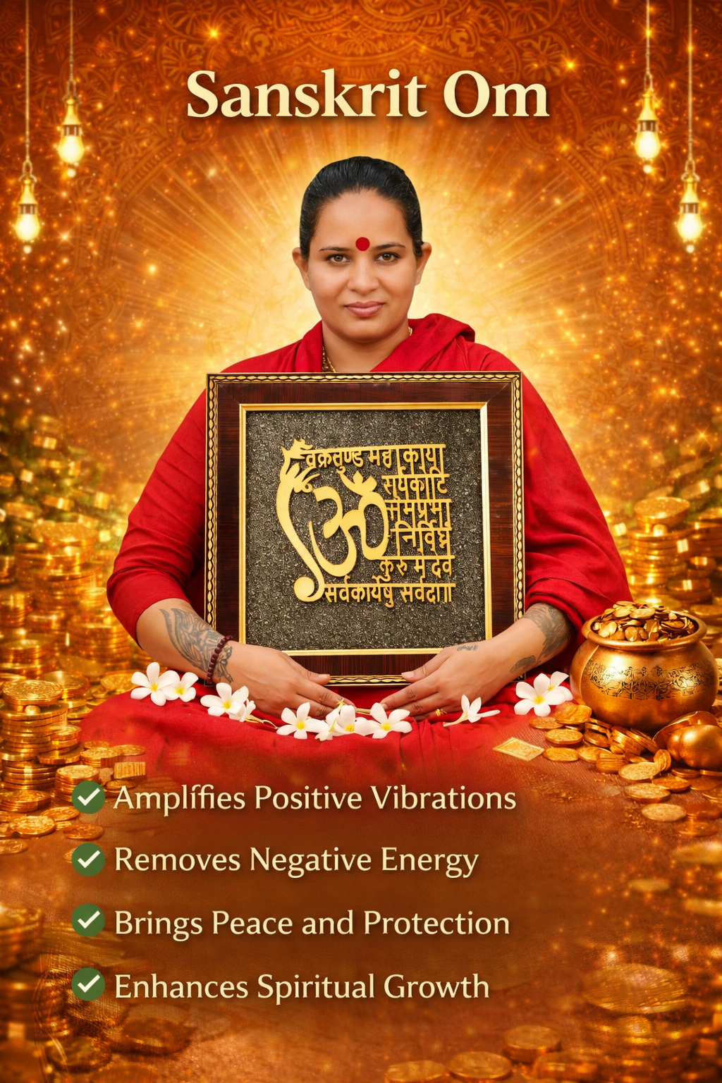 Shree Ganesh Om Frame – Vastu Blessing for Wealth & Success