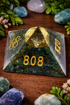 Orgonite Healing Pyramid with Flower of Life