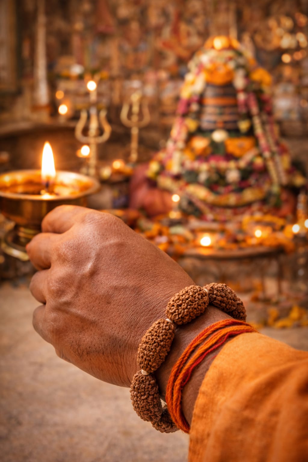 TWO MUKHI NATURAL RUDRAKSHA BRACELET