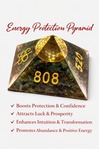 Orgonite Healing Pyramid with Flower of Life