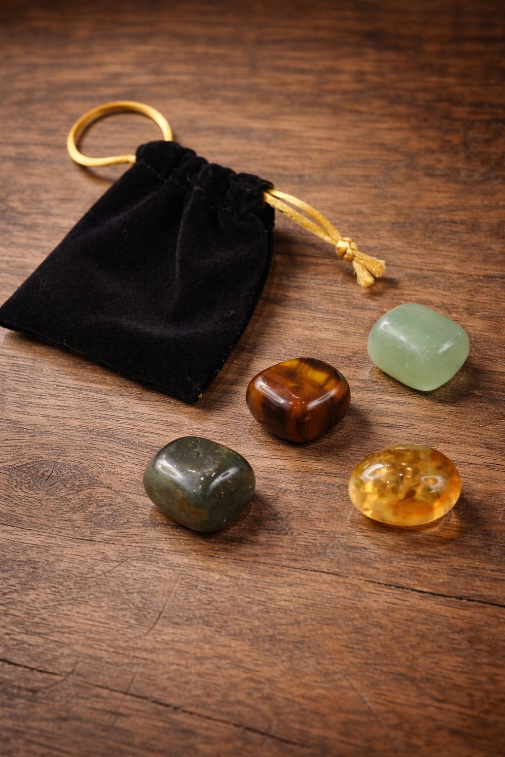 Four Powerful Healing Crystal Combo – Protection, Luck & Abundance