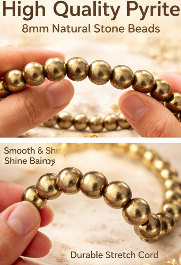 Golden Pyrite Bracelet: Fame & Fortune