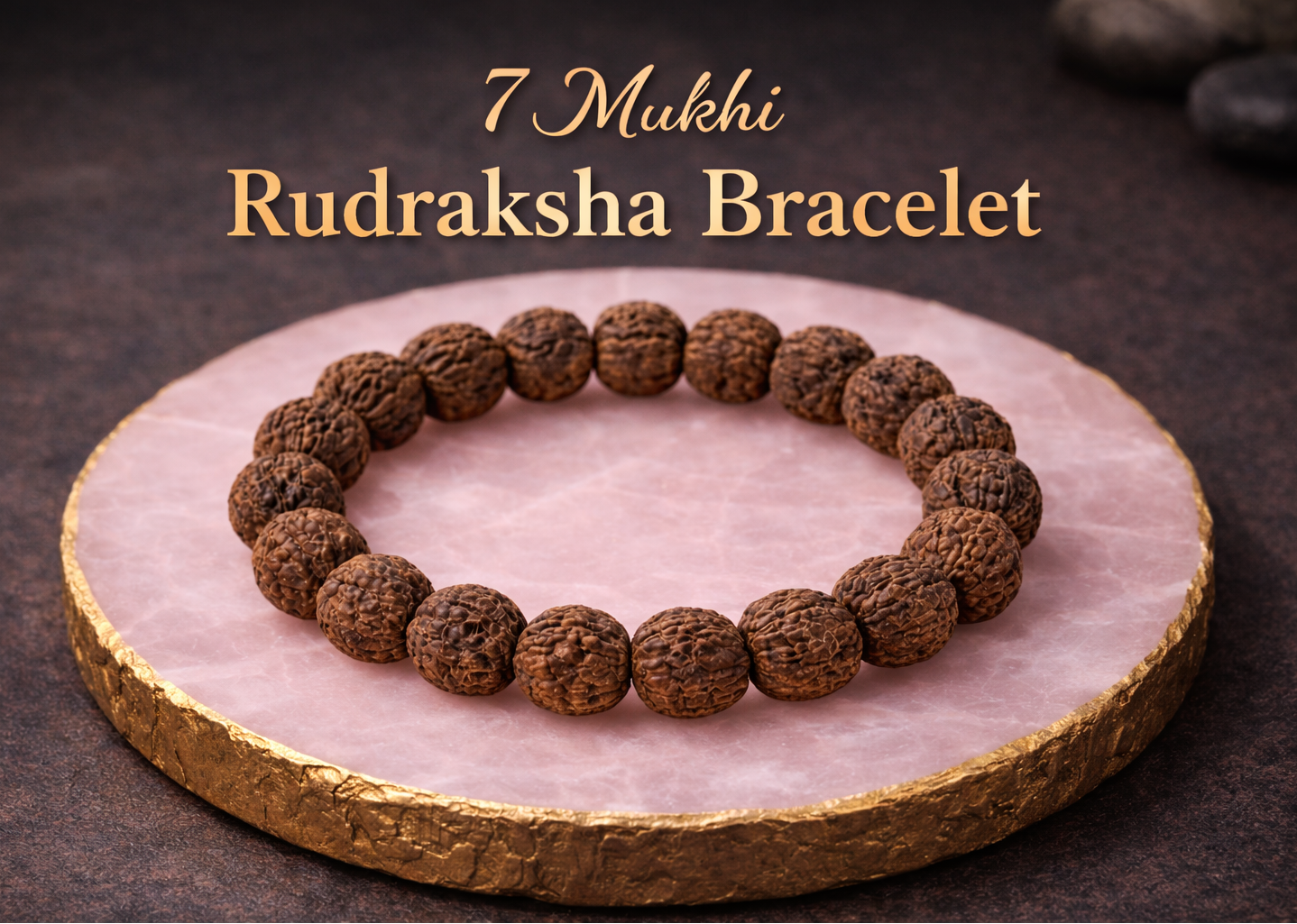 Natural 7 Mukhi Rudraksha Bracelet – Spiritual Energy & Financial Growth
