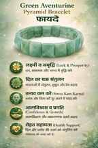 Emerald Energy Pyramid Bracelet