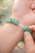 Emerald Energy Pyramid Bracelet