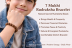 Natural 7 Mukhi Rudraksha Bracelet – Spiritual Energy & Financial Growth