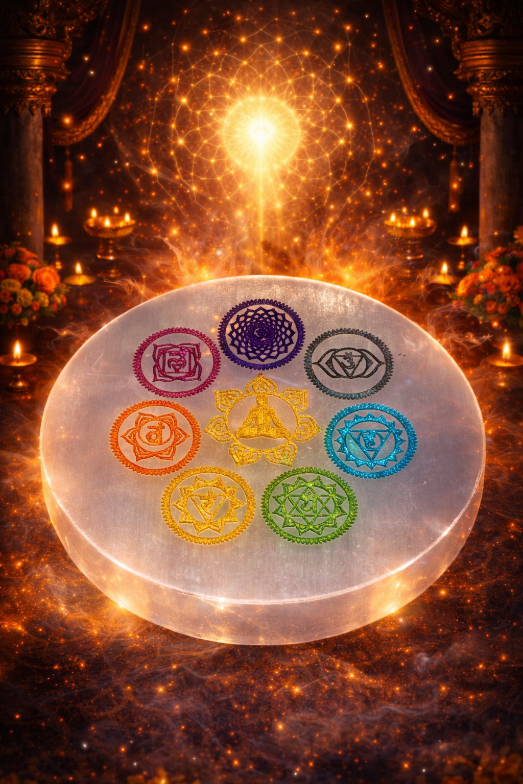 Seven Chakra Healing Plate