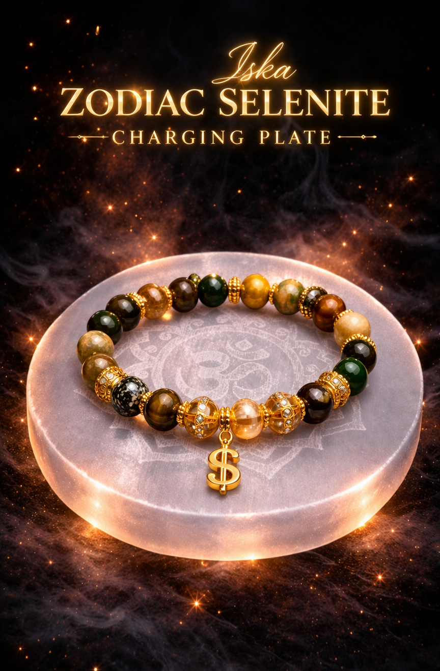 Om Selenite Charging Plate