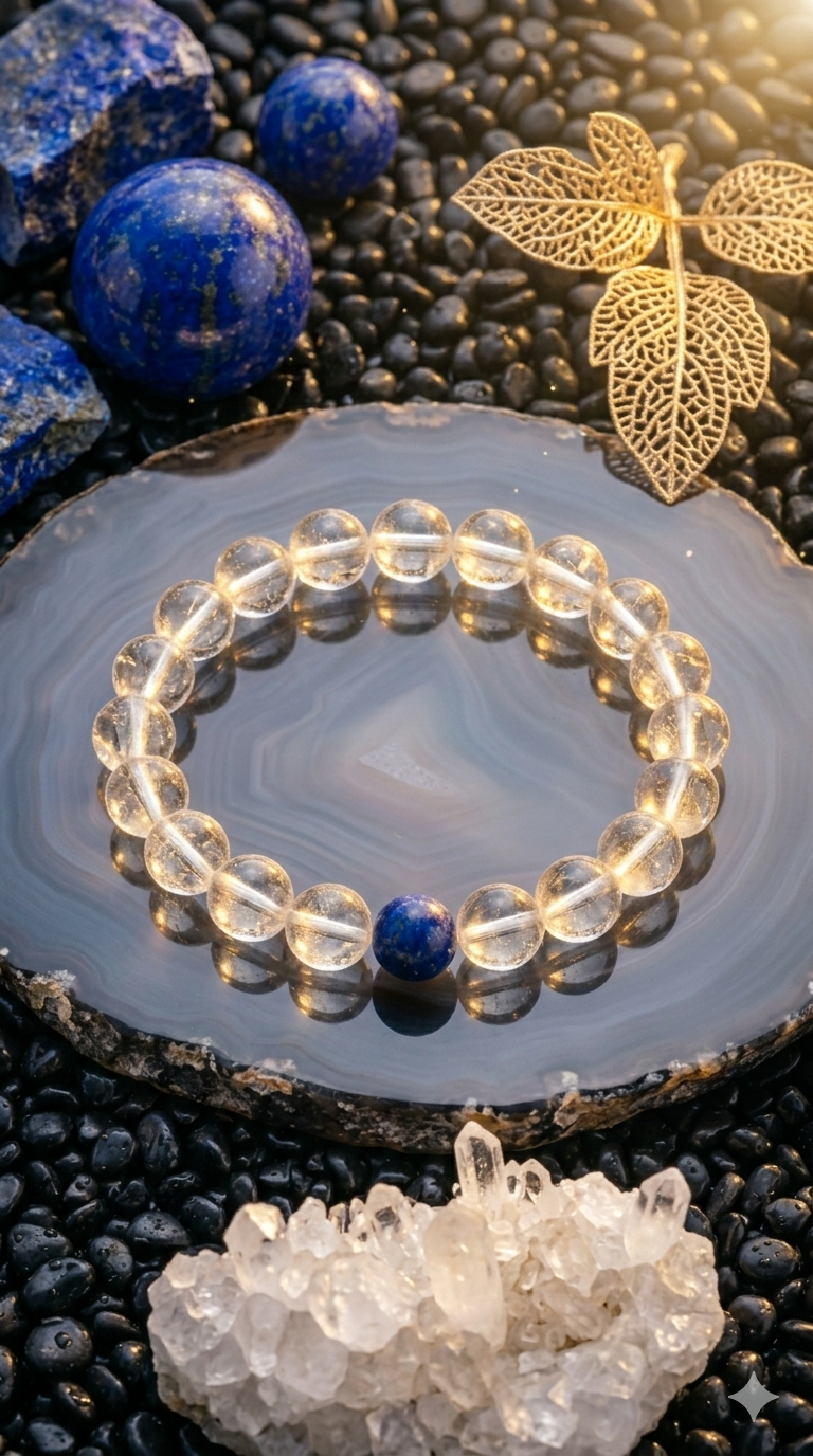 Natural Clear Crystal Beads Bracelet