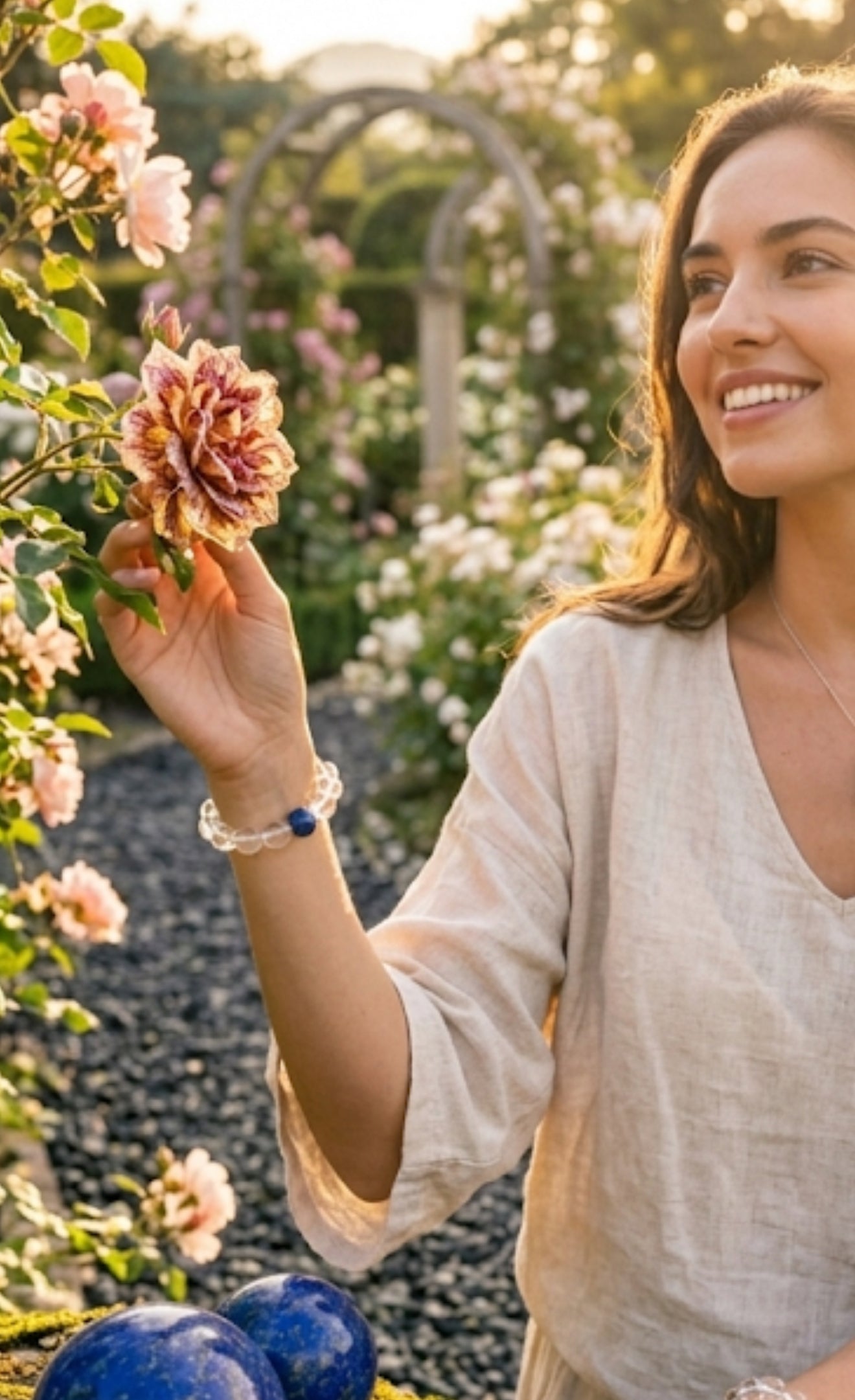 Natural Clear Crystal Beads Bracelet