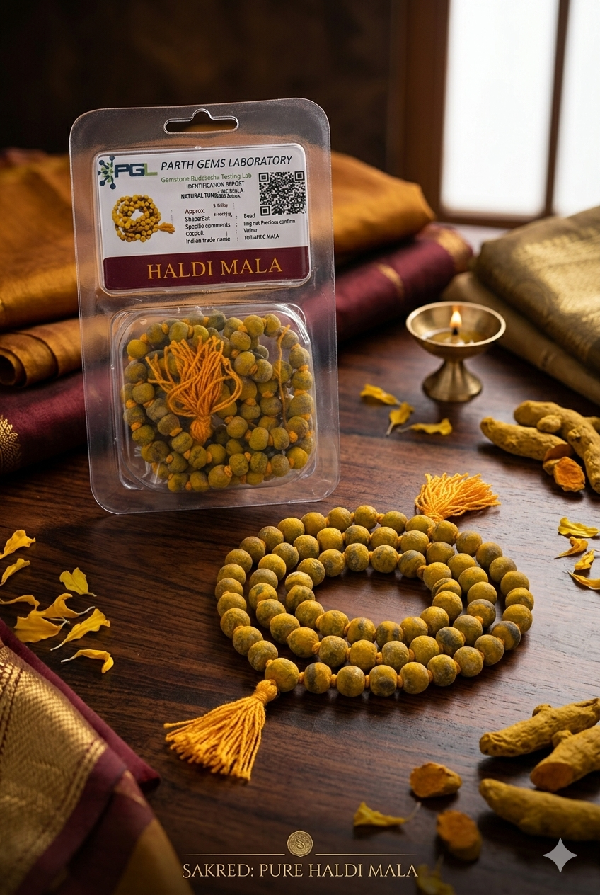 Pure Haldi Beads Mala