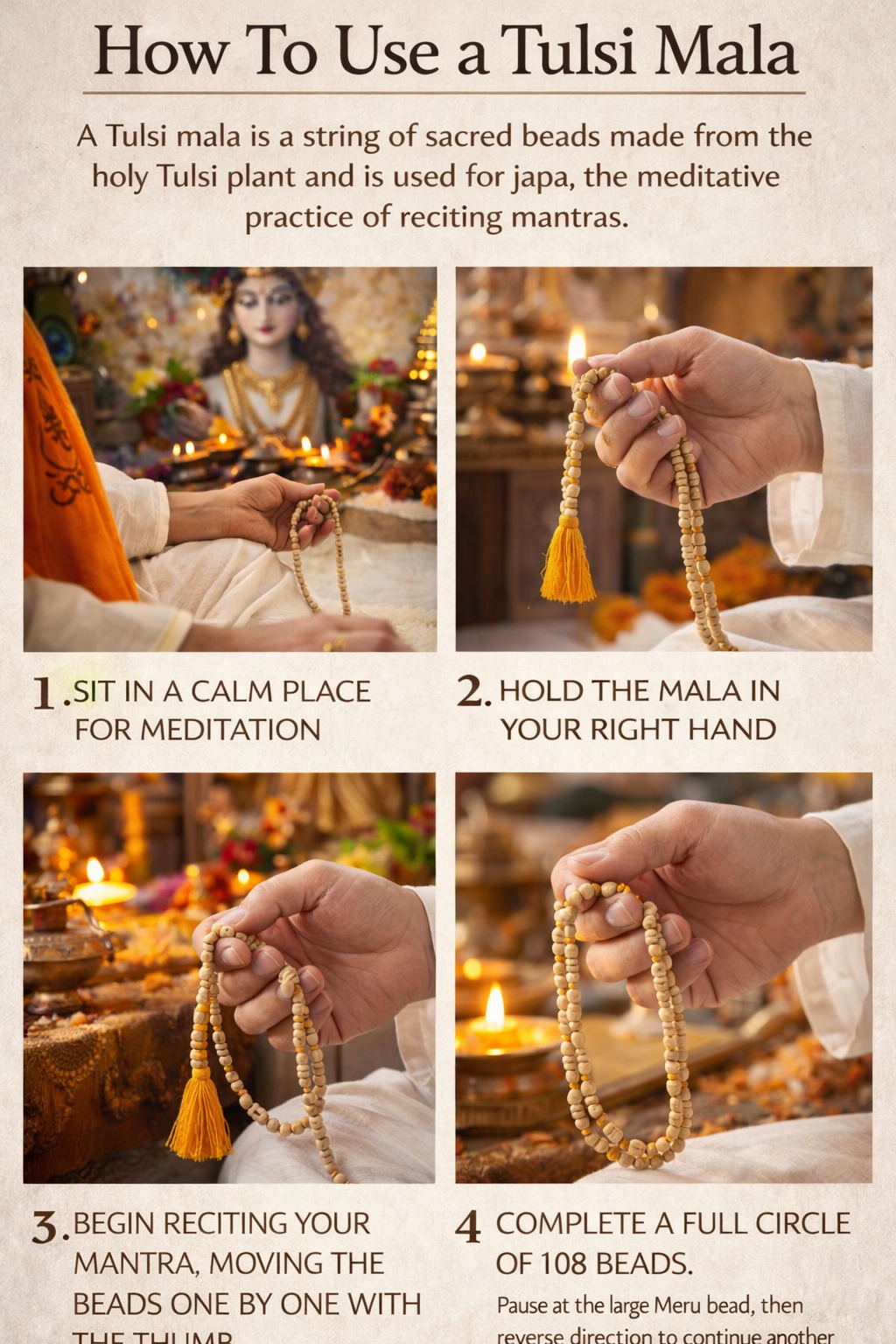 Pure Haldi Beads Mala