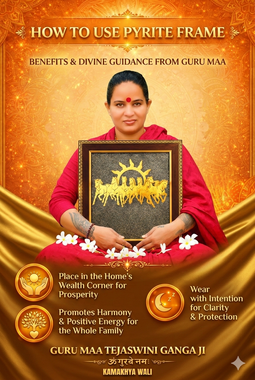 Seven Horse Pyrite Frame –  Wealth, Success & Prosperity