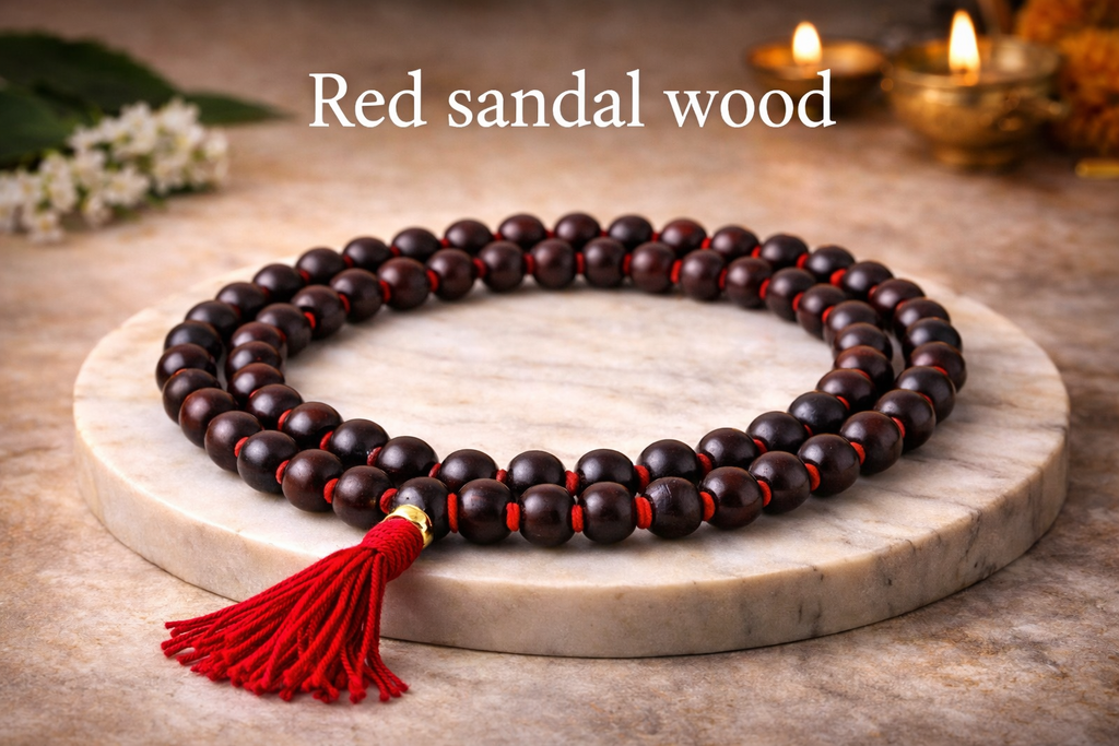 Natural Red Sandalwood Mala